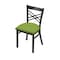 Holland Bar Stool Co 620 Catalina 18" Chair with Pewter Finish and Canter Kiwi Green Seat 62018PW009 - alternate 1